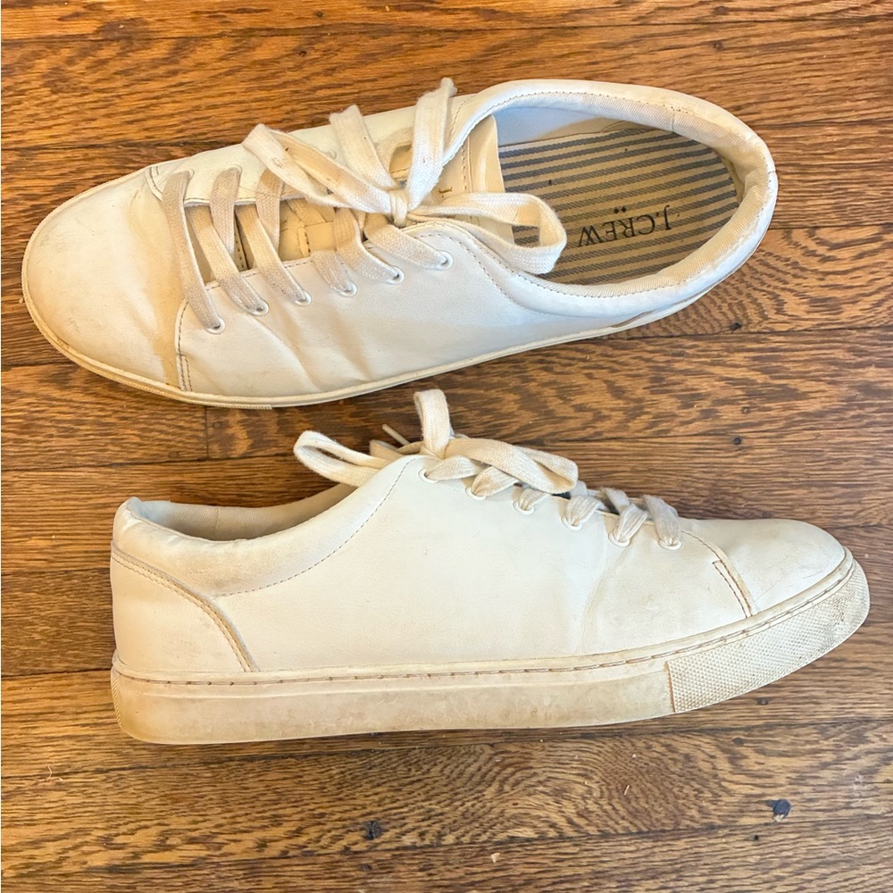 J. Crew faux leather sneaker- women’s